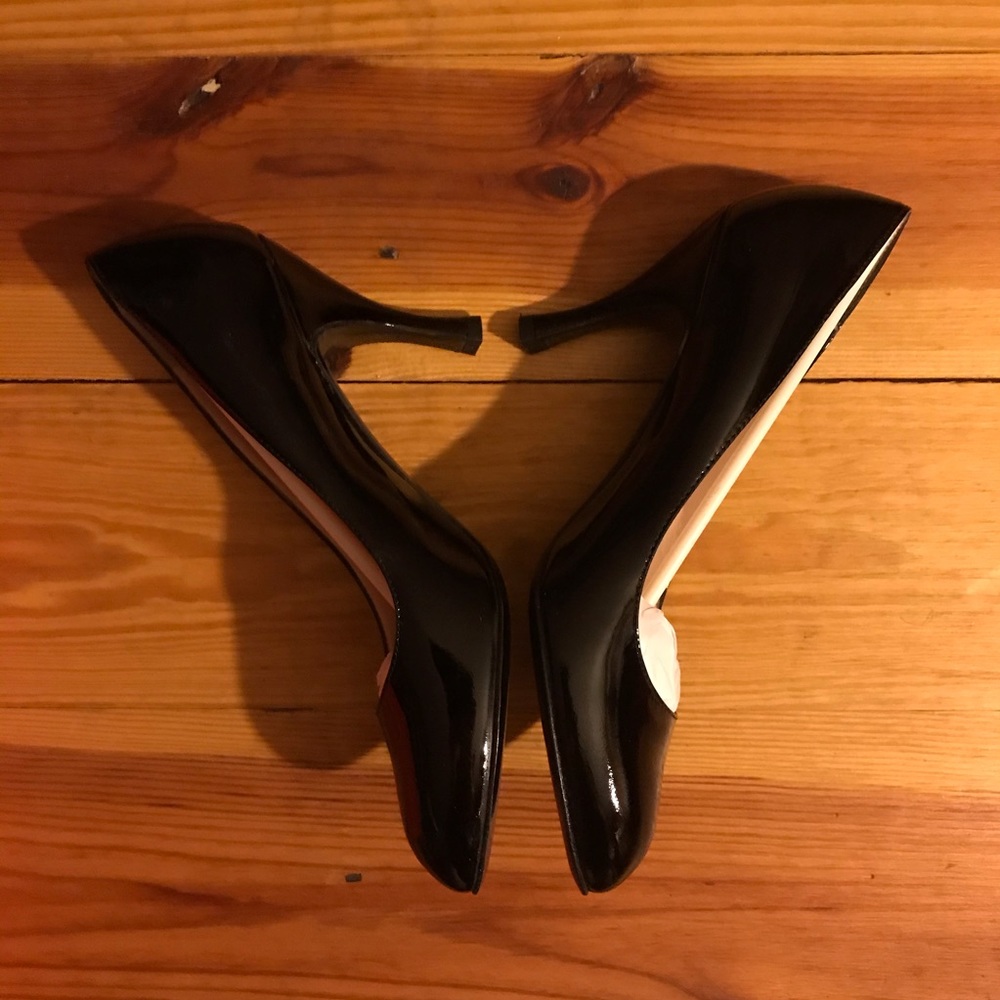 Claudia Ciuti Black Patent Leather Pumps, NWB, 7.5 - Picture 5 of 14